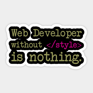 Web Developer Quote Sticker